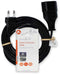 Nedis CEGL11085BK50 - Netsnoer Euro-connector - 500 cm - Zwart
