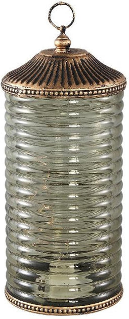 PTMD Tafellamp Decoritz - 10x10x23 cm - Glas - Groen