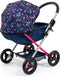 Bayer Cosy Poppenwagen incl. Luiertas Design hartjes met zeemeermin - Doll Pram - opvouwbaar