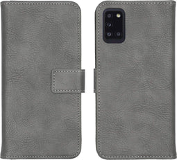 iMoshion Hoesje Geschikt voor Samsung Galaxy A31 Hoesje Met Pasjeshouder - iMoshion Luxe Bookcase - Grijs