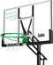 Salta Center – Basketbalpaal voor kinderen en volwassenen – Verstelbare hoogte 230 - 305 cm – Verrijdbaar basketbalstandaard met dunkring – Zwart