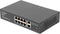 Lanberg RSFE-8P-2GE-120 - Unmanaged Switch - 8x PoE+ (802.3at) - 120W PoE-budget