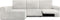 Hoes voor chaise longue met lange armleuning links Eysa JAZ Wit 180 x 120 x 360 cm