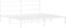 vidaXL - Bedframe - met - hoofdbord - metaal - wit - 200x200 - cm