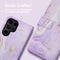 imoshion Hoesje Geschikt voor Samsung Galaxy S24 Ultra Hoesje Met Pasjeshouder - imoshion Design Bookcase smartphone - Meerkleurig / Purple Marble