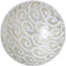 Ballen CAPIZ Decoratie Zilver 10 x 10 x 10 cm (8 Stuks)