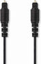 Nedis TosLink - Optische Audiokabel - 5 m - Zwart