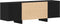 vidaXL - TV - Kast - Zwart - Eiken - 120x30x40,5 - cm - Gemaakt - van - Hout