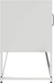 vidaXL - Tv-meubel - 100,5x39x60,5 - cm - staal - wit