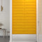 vidaXL - Wandpanelen - 12 - st - 1,08 - m² - 60x15 - cm - fluweel - geel