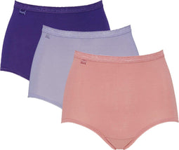 Sloggi Basic+ Maxi C3P - Maxislip - Extra zachte naden - Paars (3-pack)