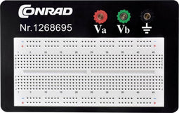 TRU COMPONENTS 0165-40-1-3301B Breadboard Totaal aantal polen 610 (l x b x h) 114.3 x 186.2 x 8.4 mm 1 stuk(s)
