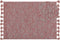 NIGDE - Laagpolig vloerkleed - Rood - 160 x 230 cm - Katoen