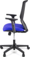 Linea bureaustoel - Tekna 01 - ergonomisch EN1335 - multi verstelbaar - max. draagvermogen 110kg - zwart/blauw - LF-2011403