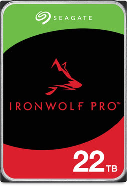 Seagate IronWolf Pro - Interne harde schijf - NAS HDD 22 TB - 7200 RPM - 256 MB Cache