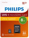 Philips Micro SDHC UHS-I U1 8GB - Geheugenkaart Class 10 - 10MB/s (incl. SD-adapter)