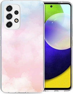 iMoshion Hoesje Geschikt voor Samsung Galaxy A53 Hoesje Siliconen - iMoshion Design hoesje - Meerkleurig / Sky