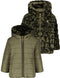 Like Flo F107-7250 - Meisjes Jas - Reversible - Army/Faux Fur - Maat 98