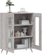 vidaXL - Dressoir - 69,5x34x90 - cm - bewerkt - hout - grijs - sonoma - eikenkleurig