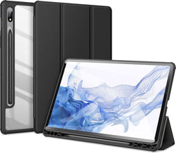 Dux Ducis - Tablet hoes geschikt voor Samsung Galaxy Tab S8 - Toby Series - Tri-Fold Book Case - Zwart