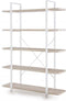 VDD Wandkast - Boekenkast - Industrieel Design - Boekenrek - Opbergkast - 120x32x178 cm - Wit