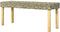 vidaXL - Bankje - 110 - cm - natuurlijk - kubu - rattan - en - massief - mangohout