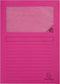 Exacompta L-map met venster Forever, pak van 100 stuks, roze