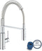 GROHE Get - Keukenkraan - Hoge uitloop 360° draaibereik met uittrekbare handdouche en 2 straalsoorten - Chroom