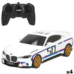 Politiewagen op Afstandsbediening BMW Blauw Rood 1:24 20 x 6 x 7,5 cm (4 Stuks)