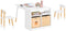 SoBuy KMB113-W - Kindertafelset - 2 Stoelen - Wit