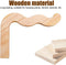 MiOYOOW Houten Plantenhaken - Wandhangers voor Bloempotten - Robuust en Natuurlijk Design - Naturel Hout (2 stuks)