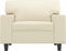 vidaXL Fauteuil 60 cm kunstleer crèmekleurig