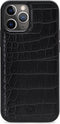 iPhone 11 Pro Clutch Case hoesje - Mobilize - Croco Zwart - Kunstleer