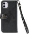 iPhone 11/XR Bookcase hoesje - Mobilize - Slangenprint Zwart - Kunstleer