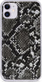 iPhone 11/XR Bookcase hoesje - Mobilize - Slangenprint Zwart - Kunstleer
