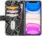 iPhone 11/XR Bookcase hoesje - Mobilize - Slangenprint Zwart - Kunstleer