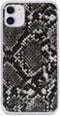 iPhone 11/XR Bookcase hoesje - Mobilize - Slangenprint Zwart - Kunstleer