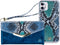iPhone 11/XR Clutch Case hoesje - Mobilize - Slangenprint Blauw - Kunstleer