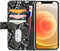 iPhone 12/12 Pro Bookcase hoesje - Mobilize - Slangenprint Zwart - Kunstleer
