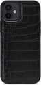 iPhone 12/12 Pro Clutch Case hoesje - Mobilize - Croco Zwart - Kunstleer