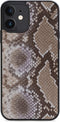 iPhone 12/12 Pro Clutch Case hoesje - Mobilize - Slangenprint Beige - Kunstleer