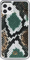 iPhone 12/12 Pro Clutch Case hoesje - Mobilize - Slangenprint Donkergroen - Kunstleer