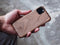 iPhone 12 Mini Backcase hoesje - Woodcessories - Walnotenhout - Hout