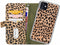 iPhone 12 Mini Bookcase hoesje - Mobilize - Luipaard Groen - Kunstleer