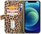 iPhone 12 Mini Bookcase hoesje - Mobilize - Luipaard Groen - Kunstleer
