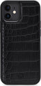 iPhone 12 Mini Clutch Case hoesje - Mobilize - Croco Zwart - Kunstleer
