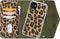 iPhone 12 Mini Clutch Case hoesje - Mobilize - Luipaard Groen - Kunstleer