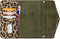 iPhone 12 Mini Clutch Case hoesje - Mobilize - Luipaard Groen - Kunstleer