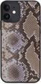 iPhone 12 Mini Clutch Case hoesje - Mobilize - Slangenprint Beige - Kunstleer