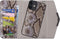 iPhone 12 Mini Clutch Case hoesje - Mobilize - Slangenprint Beige - Kunstleer